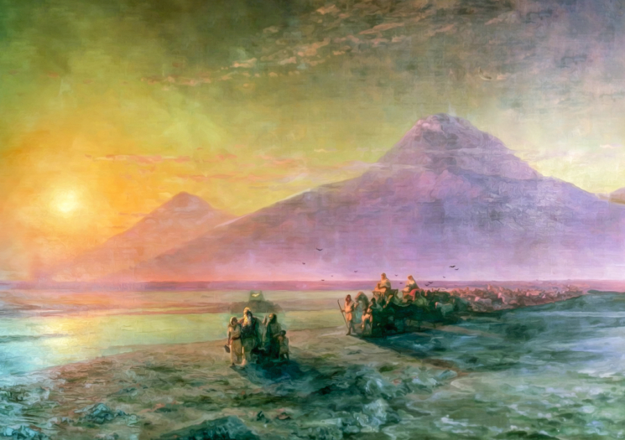 Ной спускается с Арарата