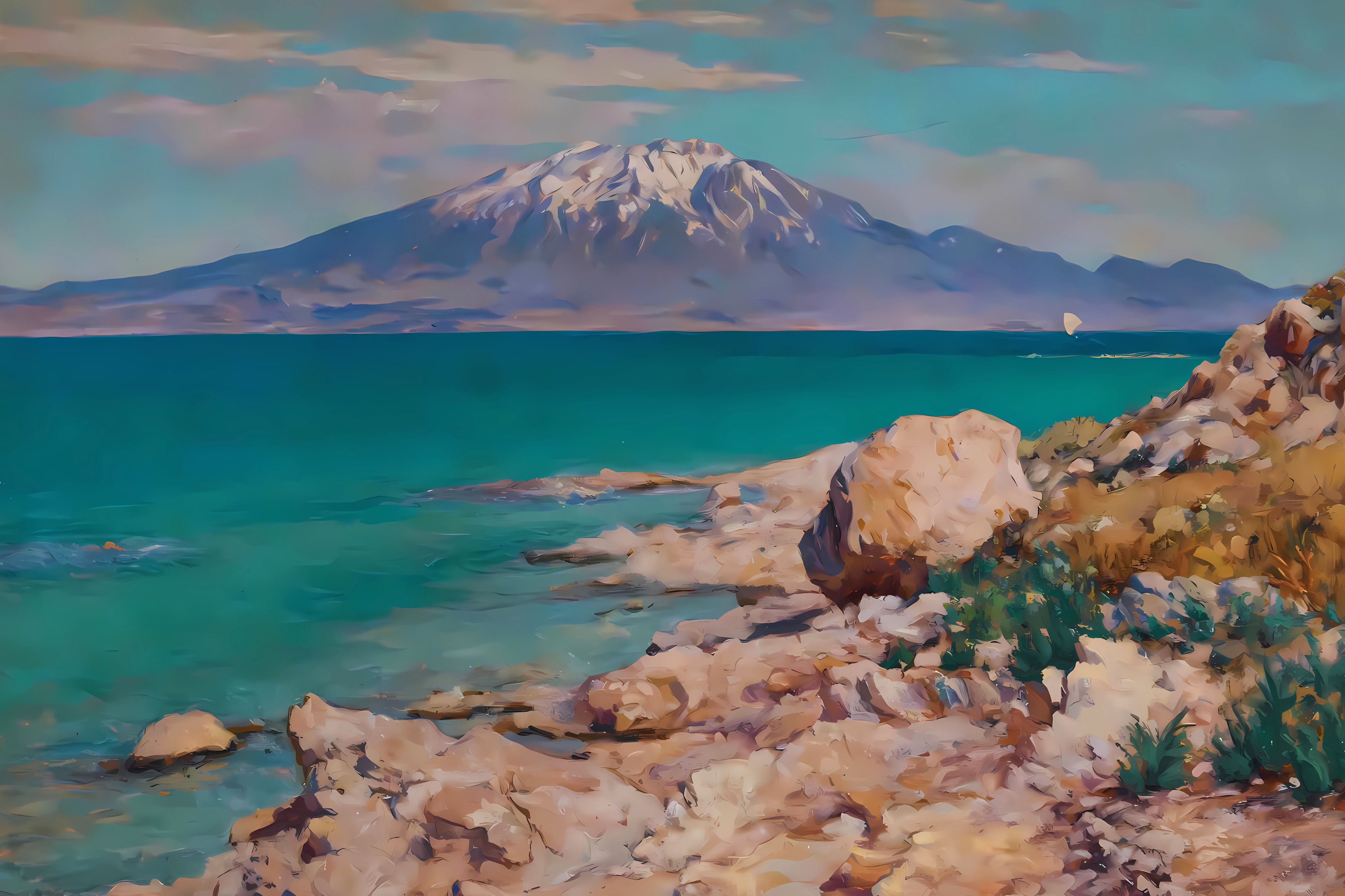 Mount Sipan from Ktutz Island