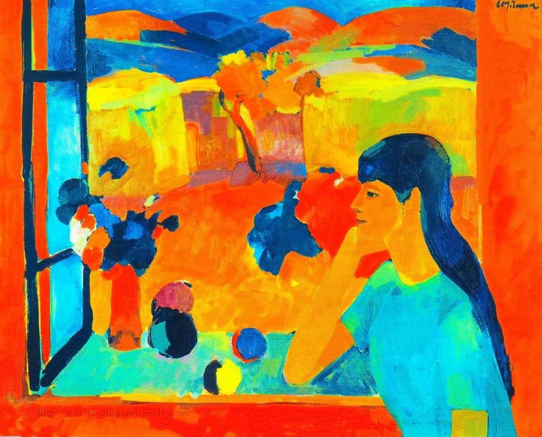 Girl near the window (in the village)-1964