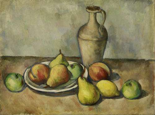 Pears, peaches and pitcher